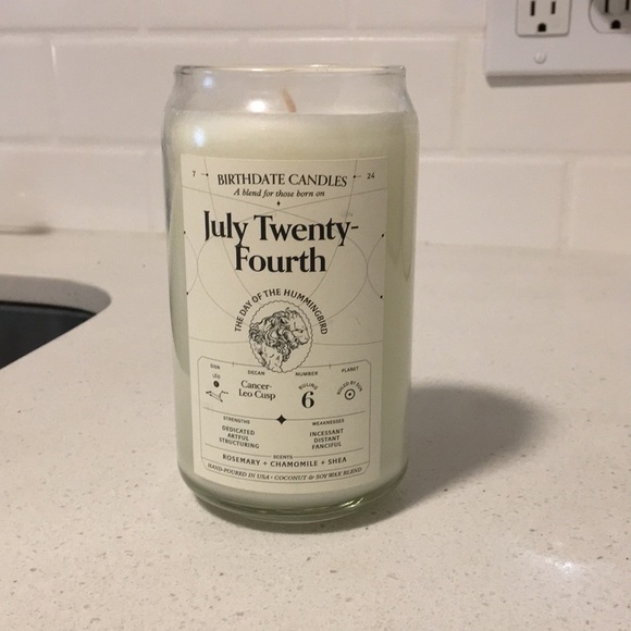Birthdate Candles Accents Nwob Birthdate Candle July 724 Poshmark